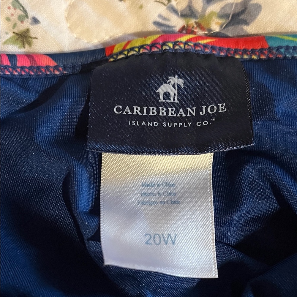 Caribbean Joe Multicolor Tropical Camisole - Picture 2 of 2